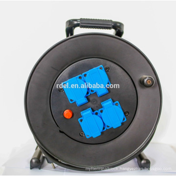 Electrical Goods European Heat Resistant 3 Cord IP44 Power Plug Power Extension Cord Cable Reel